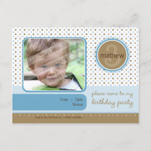 BIRTHDAY PARTY INVITATION :: fizz - boy