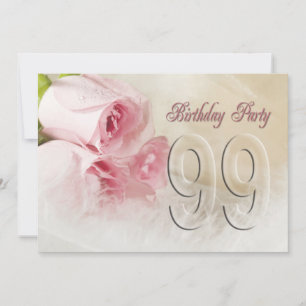 Birthday party invitation for 99 years