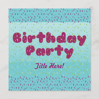 Birthday Party Invitation - For Children #2