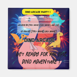Birthday Party Invitation - Magnet