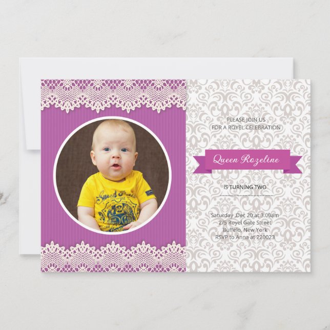 Birthday Party Invitation Template (Front)