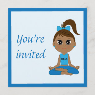 Birthday Party Invitation to a Yoga Party