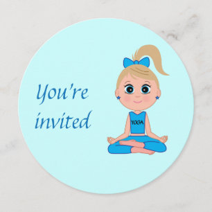 Birthday Party Invitation to a Yoga Party