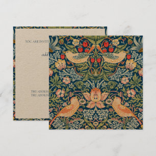 BIRTHDAY PARTY INVITATION : WILLIAM MORRIS