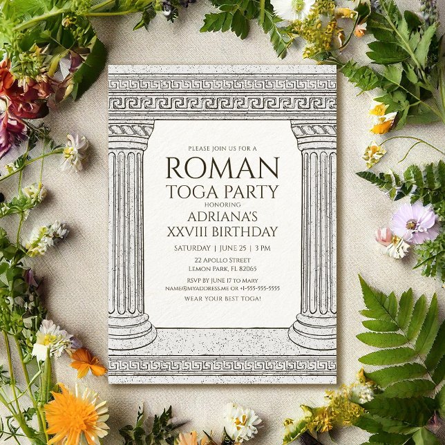 Birthday Party Invitation with Ancient Rome Theme (Creator Uploaded)
