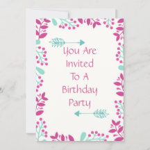 Birthday Party Invite