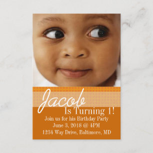 Birthday Party Invite B-Day or