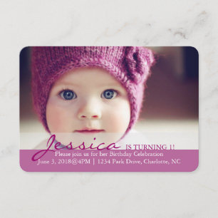 Birthday Party Invite Turning 1!