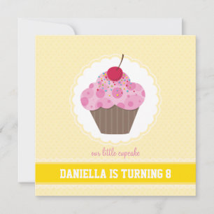 BIRTHDAY PARTY INVITES :: cupcake 3SQ