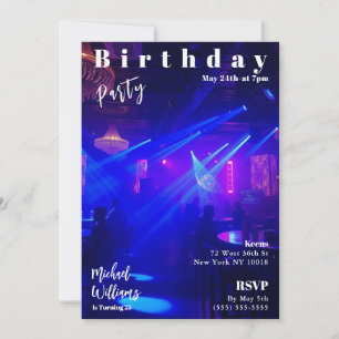 Birthday Party Magazine Cover Invitation