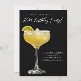 Birthday Party-Margarita Invitation