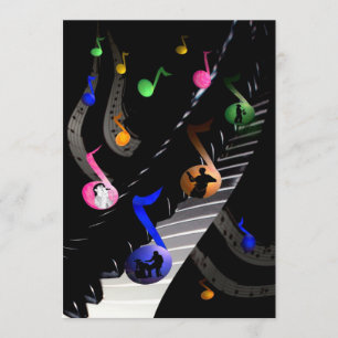 Birthday Party Music Customisable Invitation