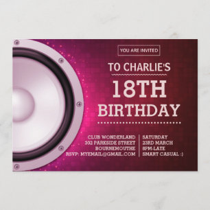Birthday Party Nightclub Invitation