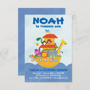 Birthday Party - Noah's Ark invitation