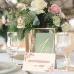 Birthday party pampas grass blush florals marble  place card<br><div class="desc">For a 21st (or any age) birthday party. Personalise and add her name and age.  A rose gold marble background. Decorated with pampas grass and blush florals,  roses.</div>