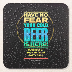 Birthday Party Paper Coaster