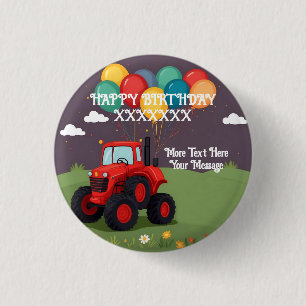 Birthday Party Personalized 3 Cm Round Badge