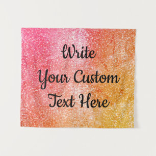 Birthday Party Photo Booth Backdrop Glam Glitter Tapestry