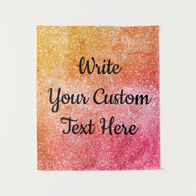 Birthday Party Photo Booth Backdrop Glam Glitter Tapestry (Front)