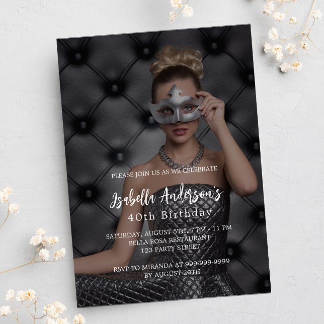 Birthday party photo luxury invitation (Creator Uploaded)