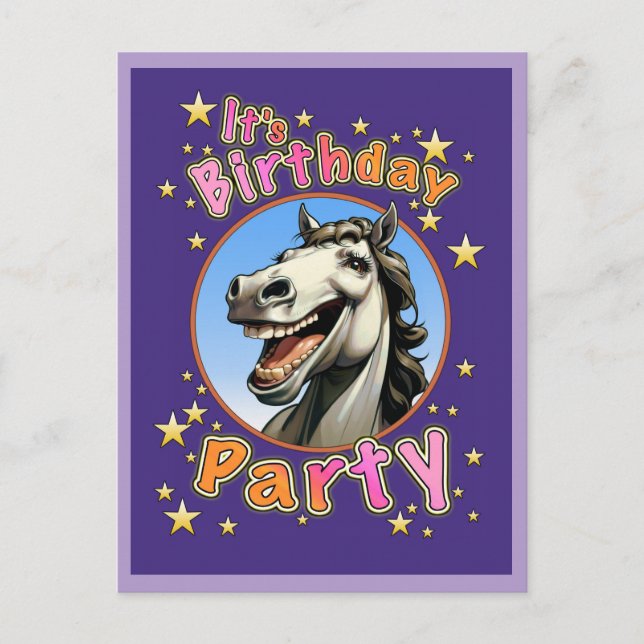 Birthday Party Postcard (Front)