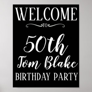 birthday party poster 50th 40th 30th
