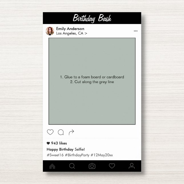 Birthday Party Prop Photo Booth Frame Decoration (Creator Uploaded)