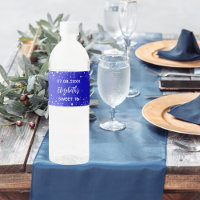 Birthday party royal blue silver sparkles
