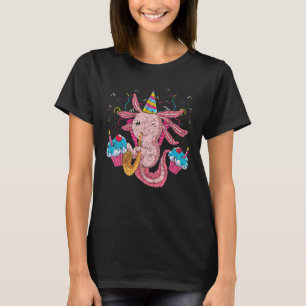 Birthday Party Salamander Mexican Amphibian Cute A T-Shirt