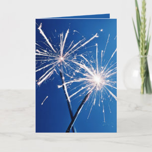 Birthday Party Sparklers Card