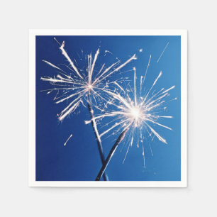 Birthday Party Sparklers Napkin
