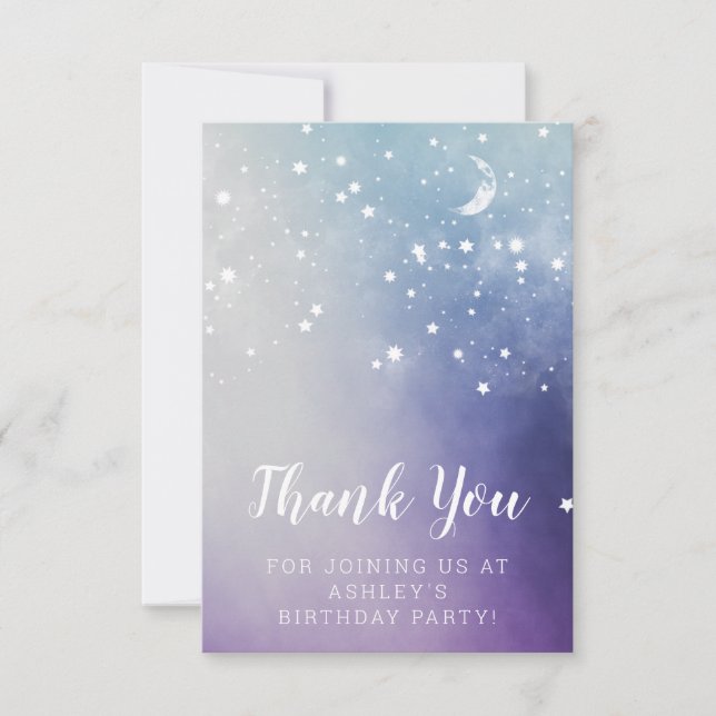 Birthday Party Thank You Card (Front)