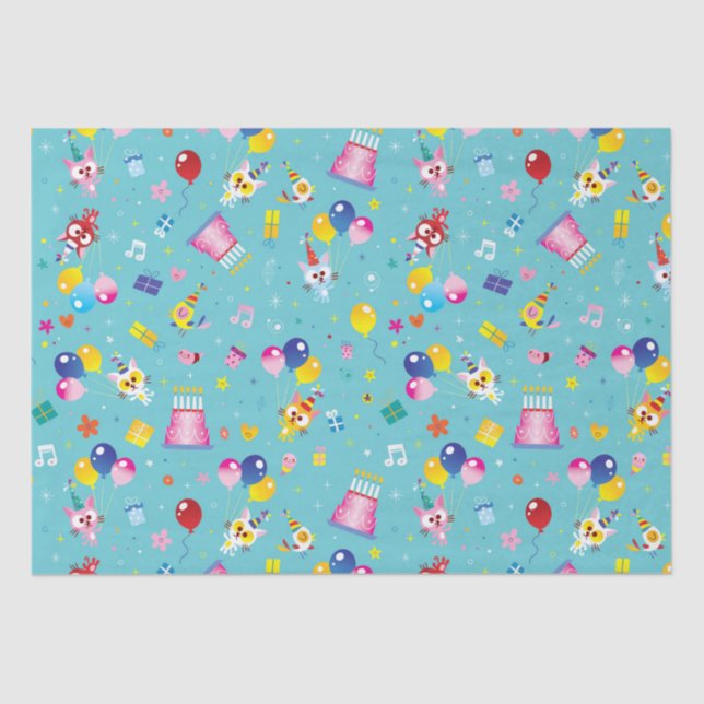 Birthday Party  Tissue Paper (Front)
