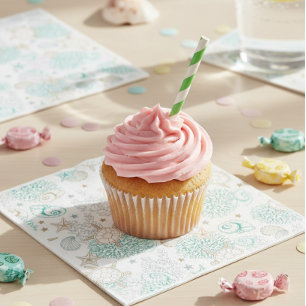 Birthday party turtles, underwater tableware napkin