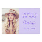 Birthday party violet lavender photo