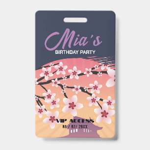 Birthday Party VIP Access Badge ID Badge