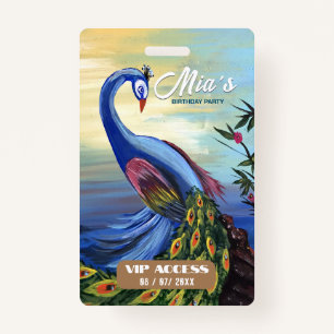 Birthday Party VIP Access Badge ID Badge