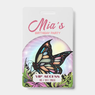 Birthday Party VIP Access Badge ID Badge