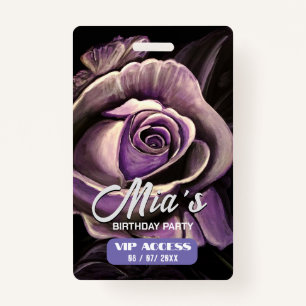 Birthday Party VIP Access Badge ID Badge