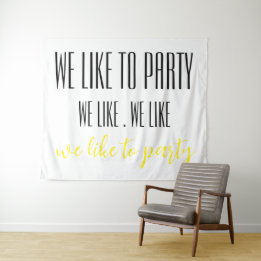 Birthday Party wall tapestry banner