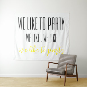 Birthday Party wall tapestry banner