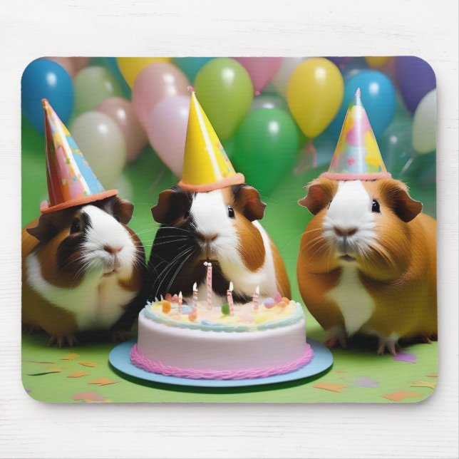 Birthday Party With Party Guinea Pigs, Mouse Pad (Front)