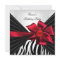 Birthday Party Zebra Elegant Red Black White