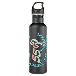 Birthday Pastel Watercolor Rainbow Typography 710 Ml Water Bottle