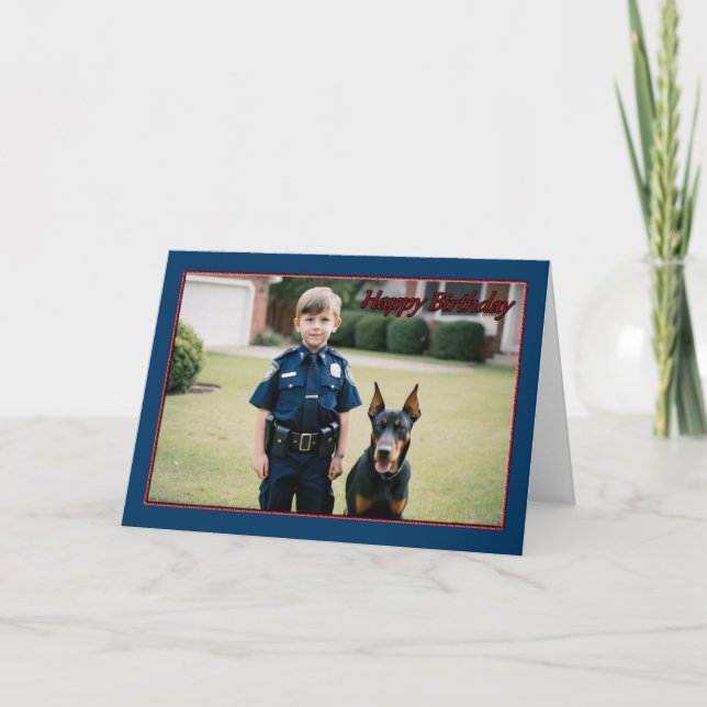 Birthday Patrol Boy's Birthday Card (Front)