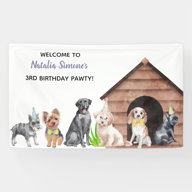 Birthday Pawty Banner (Horizontal)