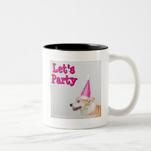 Birthday Pembroke Welsh Corgi Dog Two-Tone Coffee Mug