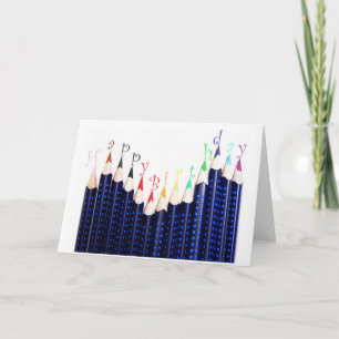 Birthday pencils card
