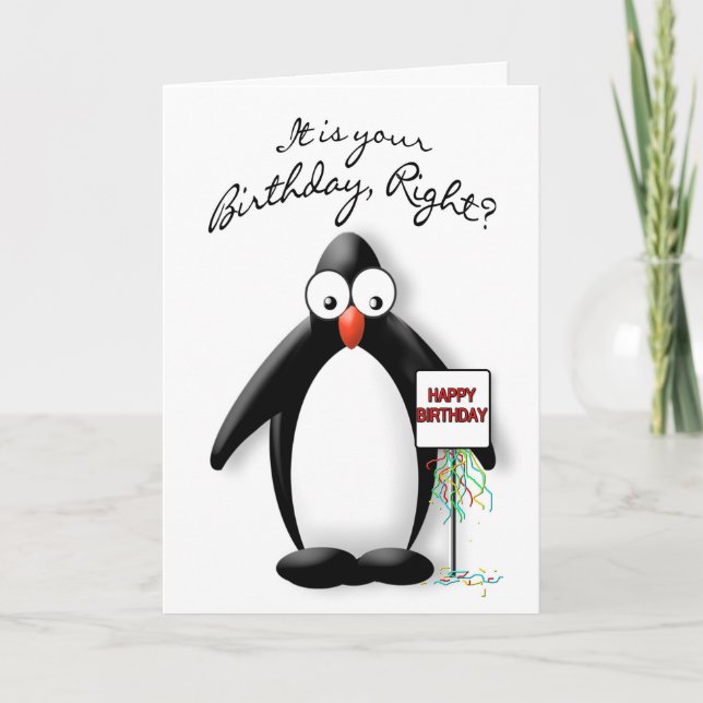 BIRTHDAY - PENGUIN COLLECTION CARD (Front)