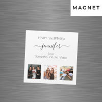 Birthday photo best friends magnet